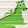 Libreria Frontale Montessoriana per Bambini - Drago Verde