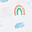 Copertina Swaddle 120 x 120 cm, Rainbow Sky - 100% mussola di cotone Copertina Swaddle 120 x 120 cm, Rainbow Sky - 100% mussola di cotone