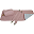 Kit Borsa e Fasciatoio Portatile, Rosa Antico - Cotone bio Kit Borsa e Fasciatoio Portatile, Rosa Antico - Cotone bio