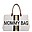 Mommy Bag Borsa Fasciatoio - 55x30x40 cm - Righe Nero/Oro - Include materassino per il cambio! Mommy Bag Borsa Fasciatoio - 55x30x40 cm - Righe Nero/Oro - Include materassino per il cambio!