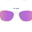 Occhiali da Sole The Trendsetter, Blue Collection, Montatura Trasparente/Lenti Viola - Lenti Polarizzate, 100% Protezione UV - GARANZIA 1 ANNO Lost&Found