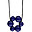 Collana da Allattamento Rio - Blu Navy - 100% Silicone Alimentare e Chiusura a Scomparsa!