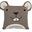 Cuscino Topolino,40x40 cm - 100% cotone