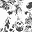 Kit Ricamo Crazy Animal, Giraffa - 40x60 cm