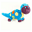Sonaglio Dinosauro Dippi, Azzurro - Fair Trade Sonaglio Dinosauro Dippi, Azzurro - Fair Trade