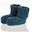 Scarpine Neonato Blu Petrolio - 100% Cotone Bio Scarpine Neonato Blu Petrolio - 100% Cotone Bio