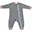 Tutina Intera Cottage, Grigio/Rosso - 100% Cotone Bio