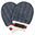 Moffole Baby Cottage Collection 0-3 Mesi, Blu/Grigio - 100% Cotone Bio