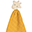 DouDou Massaggiagengive Giraffa, Giallo - Caucciù Naturale e Cotone Bio