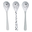 Set 3 Cucchiai Baby Happy Dots, Grigio Set 3 Cucchiai Baby Happy Dots, Grigio