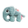 Peluche Cuddle Cute Elphee, Celeste - 21x18 cm Peluche Cuddle Cute Elphee, Celeste - 21x18 cm