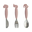 Set Posate Anti-Scivolo Yummyplus, Rosa Cipria - Acciaio inossidabile Set Posate Anti-Scivolo Yummyplus, Rosa Cipria - Acciaio inossidabile
