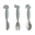 Set Posate Anti-Scivolo Yummyplus, Grigio - Acciaio inossidabile