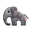 Peluche Cuddle Friend Elphee, Grigio - 44x40 cm Peluche Cuddle Friend Elphee, Grigio - 44x40 cm