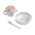 Set Pappa First Meal Happy Dots, Rosa - Con ciotola, cucchiaio, tazza con manici e beccuccio