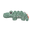 Peluche Cuddle Cute Croco, Verde - 27x17 cm