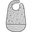 Bavaglino Impermeabile con Tasca Contour, Grigio - 42x27,5 cm- Chiusura in Velcro Bavaglino Impermeabile con Tasca Contour, Grigio - 42x27,5 cm- Chiusura in Velcro