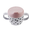 Tazza Spout con Beccuccio e Manici Happy Dots, Rosa Cipria/Nero - 230 ml