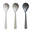 Set 3 Cucchiai Baby Happy Dots, Grigio/Oro Set 3 Cucchiai Baby Happy Dots, Grigio/Oro