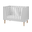 Lettino Trasformabile 4in1 con Sbarre, Grigio - 60x120 cm Lettino Trasformabile 4in1 con Sbarre, Grigio - 60x120 cm