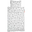 Set Copripiumino e Federa Contour, Bianco - Junior 100x140 cm - 100% Cotone Set Copripiumino e Federa Contour, Bianco - Junior 100x140 cm - 100% Cotone
