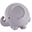 3-in-1 Sonaglio Elefante, Massaggiagengive, Gioco da Bagno, My First Zoo - Confezione Regalo - 100% Caucciù Naturale