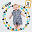 Kit Primo Anno - Copertina Swaddle in Mussola di Cotone + 14 Cards, Mon Petit Coeur - Per i bebé più social! Kit Primo Anno - Copertina Swaddle in Mussola di Cotone + 14 Cards, Mon Petit Coeur - Per i bebé più social!