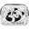 Beauty Case Glitter - Panda Nero Beauty Case Glitter - Panda Nero