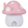 Luce da Notte LED, Casetta Fungo con Adesivi - Rosa