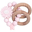 Massaggiagengive/Sonaglio 2-in-1 - Petal Rosa - Legno Naturale e Silicone Alimentare! Massaggiagengive/Sonaglio 2-in-1 - Petal Rosa - Legno Naturale e Silicone Alimentare!