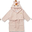 Accappatoio Lily, Unicorno Rosa - 100% Spugna di Cotone Bio