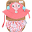 Set Baby Costumino Contenitivo + Cappellino - Cavalluccio Marino - UPF 50+ Set Baby Costumino Contenitivo + Cappellino - Cavalluccio Marino - UPF 50+