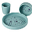 Set per la Pappa in Silicone Alimentare - Amici del Mare Blu