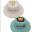 Cappello Estivo Reversibile Anti-UV SPF 50+ Leone+Bradipo - 100% cotone Cappello Estivo Reversibile Anti-UV SPF 50+ Leone+Bradipo - 100% cotone