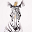 Quadro ad Olio Zebra con Dettagli Dorati - 30x40 cm Quadro ad Olio Zebra con Dettagli Dorati - 30x40 cm