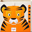 Contenitore Portaoggetti - Tigre Arancione - Compatibile con scaffali Ikea Kallax