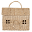 Borsetta in Rattan Casa Color Paglia - 21x19x10 cm