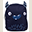 Zainetto Piccolo Mostriciattolo 21 x 26 x 10 cm - Blu
