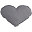 Cuscino Cuore Small - Argento Cuscino Cuore Small - Argento
