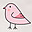 Tovaglietta Americana - Collezione Dolomiti - Uccellino Rosa - 100% Cotone Tovaglietta Americana - Collezione Dolomiti - Uccellino Rosa - 100% Cotone