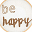 Kit Ricamo con Telaio ad Anello - Be Happy - 16 cm Kit Ricamo con Telaio ad Anello - Be Happy - 16 cm
