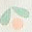 Bavaglino Bandana - Rose/Acqua - Cotone e Spugna Bavaglino Bandana - Rose/Acqua - Cotone e Spugna