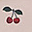 Reggiciuccio Ciliegie - Cotone Organico Reggiciuccio Ciliegie - Cotone Organico