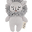 Peluche Sonaglio Leone Lavorato a Maglia - 16 cm - Cotone bio
