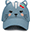 Berretto Estivo 3D con Visiera - Gatto Denim - Cotone Elasticizzato (4-6 anni)