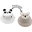 Cappello Estivo Reversibile Anti-UV SPF 50+ - Panda+Koala - 100% Cotone - Nuovo Design