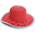 Cappello di Paglia Anti-UV SPF 50+ - Anguria