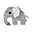Doudou con Reggiuciuccio Cozy Friend Elphee -Grigio - 25x22 cm Doudou con Reggiuciuccio Cozy Friend Elphee -Grigio - 25x22 cm