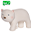 3-in-1 Sonaglio Orso Polare - Massaggiagengive - Gioco da Bagno - My First Farm - Confezione Regalo - 100% Caucciù Naturale