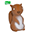 3-in-1 Sonaglio Scoiattolo, Massaggiagengive, Gioco da Bagno, My First Arctic Animals - 100% Caucciù Naturale